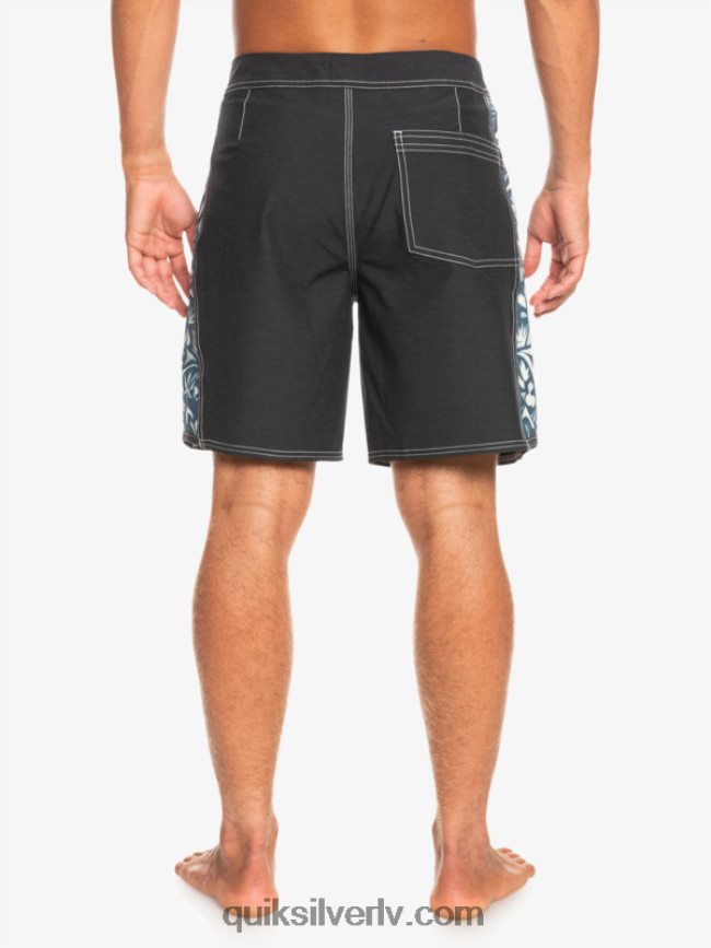 vīriešiem Quiksilver hempstretch oriģināls arch blank canvas 18 boardšorti javier mendizabal - melns 88064R1823