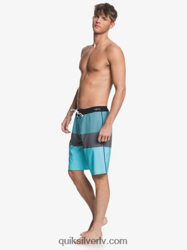 vīriešiem Quiksilver highline masīvie 20 dēļu šorti klusā okeāna zils 88064R1564