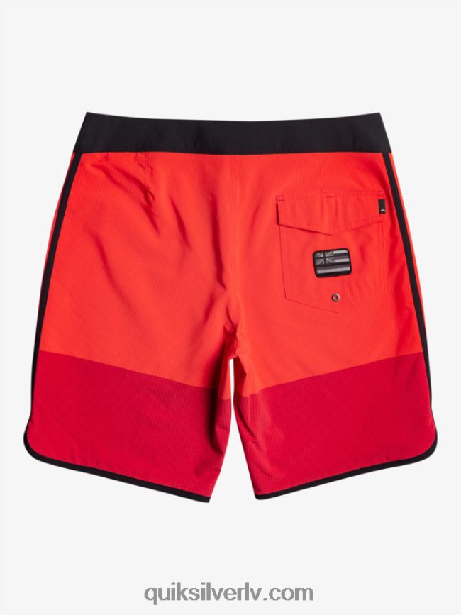 vīriešiem Quiksilver highlite ķemmīšgliemeņu 19 dēļu šorti augsta riska sarkans 88064R32
