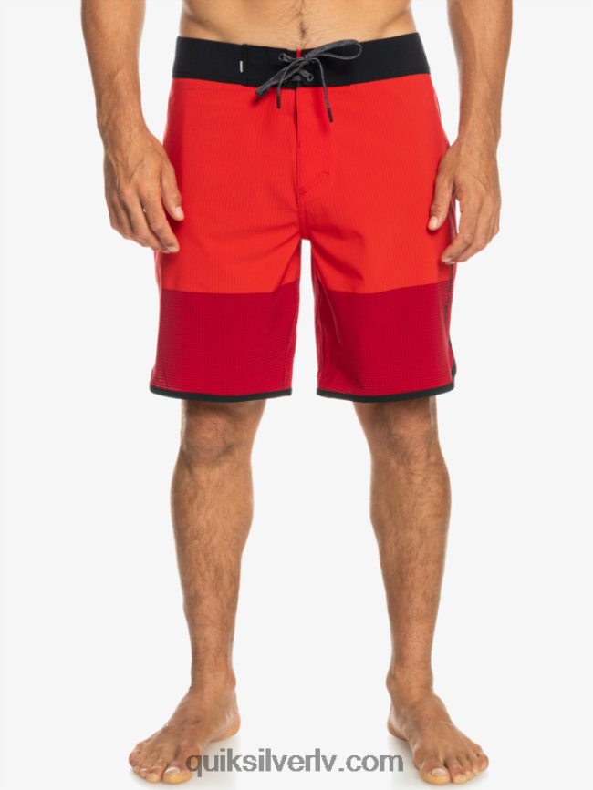 vīriešiem Quiksilver highlite ķemmīšgliemeņu 19 dēļu šorti augsta riska sarkans 88064R32