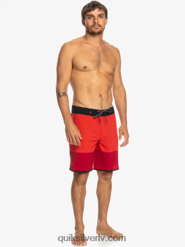 vīriešiem Quiksilver highlite ķemmīšgliemeņu 19 dēļu šorti augsta riska sarkans 88064R32