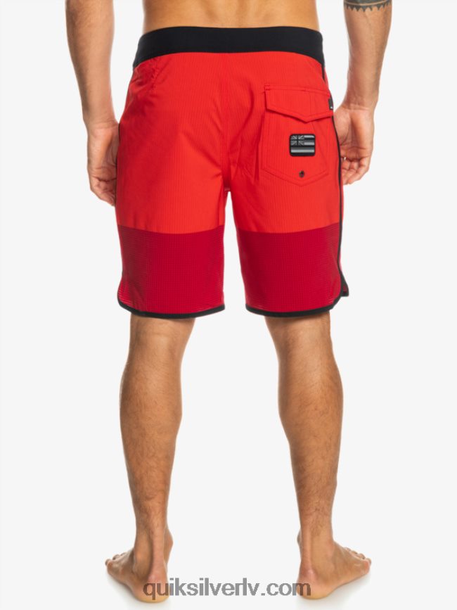 vīriešiem Quiksilver highlite ķemmīšgliemeņu 19 dēļu šorti augsta riska sarkans 88064R32