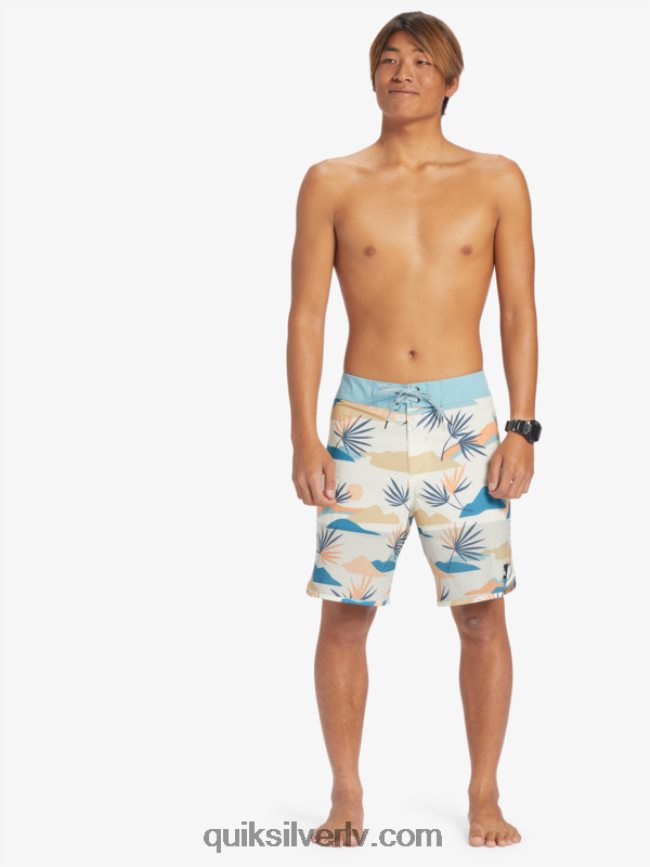 vīriešiem Quiksilver highlite ķemmīšgliemeņu 19 dēļu šorti bērzs 88064R29