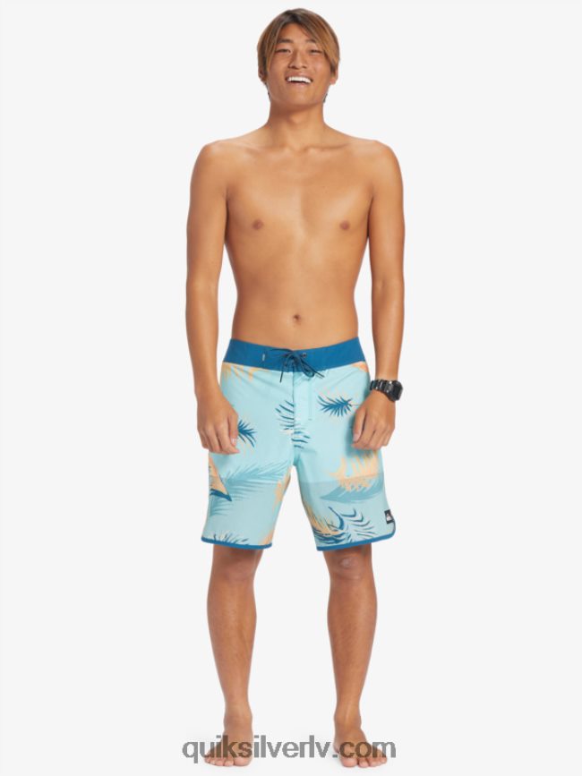 vīriešiem Quiksilver highlite ķemmīšgliemeņu 19 dēļu šorti marokas zils 88064R27