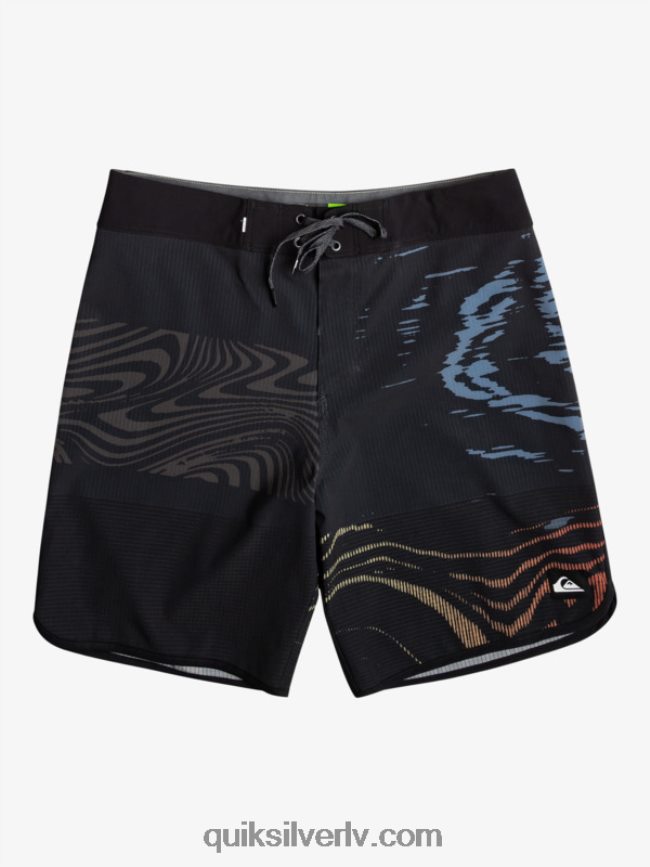 vīriešiem Quiksilver highlite ķemmīšgliemeņu 19 dēļu šorti melns 88064R19