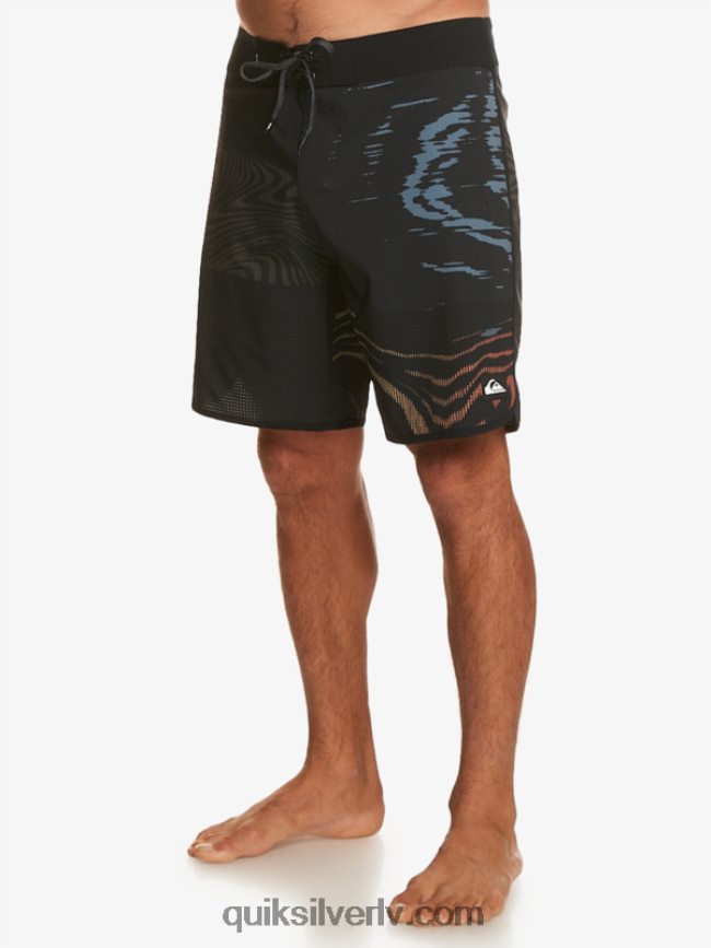 vīriešiem Quiksilver highlite ķemmīšgliemeņu 19 dēļu šorti melns 88064R19