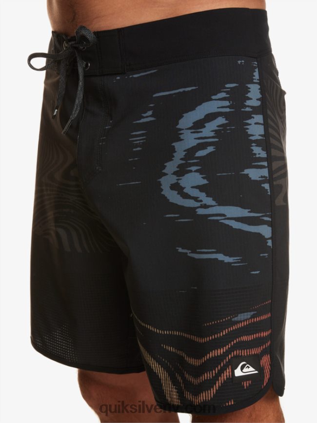 vīriešiem Quiksilver highlite ķemmīšgliemeņu 19 dēļu šorti melns 88064R19