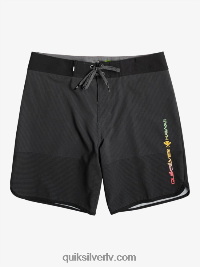 vīriešiem Quiksilver highlite ķemmīšgliemeņu 19 dēļu šorti melns 88064R21