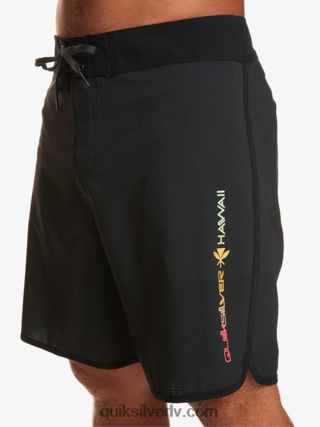 vīriešiem Quiksilver highlite ķemmīšgliemeņu 19 dēļu šorti melns 88064R21