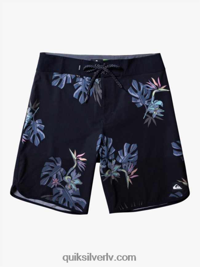 vīriešiem Quiksilver highlite ķemmīšgliemeņu 19 dēļu šorti melns 88064R24