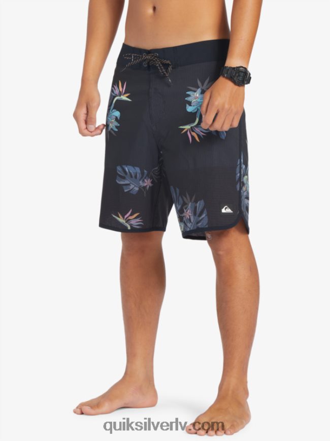vīriešiem Quiksilver highlite ķemmīšgliemeņu 19 dēļu šorti melns 88064R24