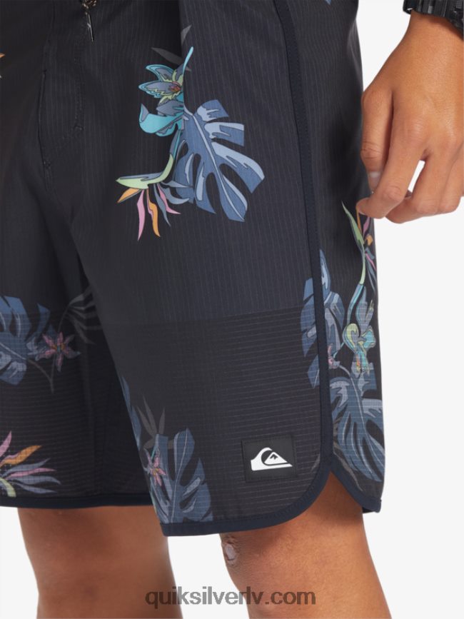 vīriešiem Quiksilver highlite ķemmīšgliemeņu 19 dēļu šorti melns 88064R24