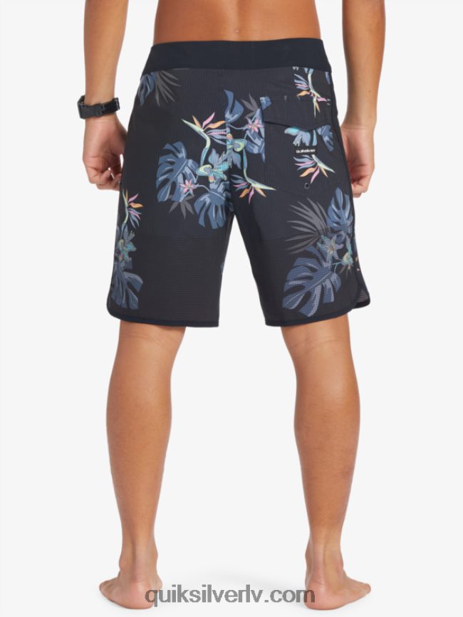 vīriešiem Quiksilver highlite ķemmīšgliemeņu 19 dēļu šorti melns 88064R24