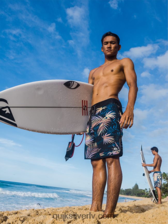 vīriešiem Quiksilver highlite ķemmīšgliemeņu 19 dēļu šorti melns 88064R31