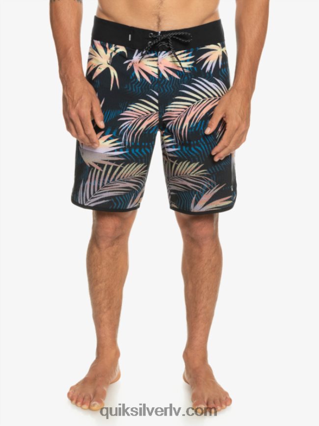 vīriešiem Quiksilver highlite ķemmīšgliemeņu 19 dēļu šorti melns 88064R31