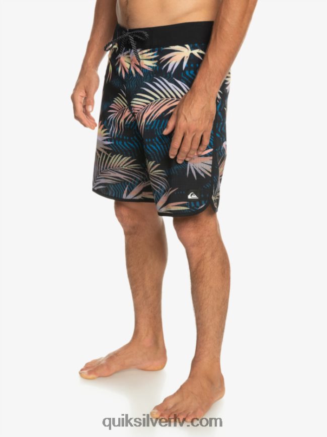 vīriešiem Quiksilver highlite ķemmīšgliemeņu 19 dēļu šorti melns 88064R31