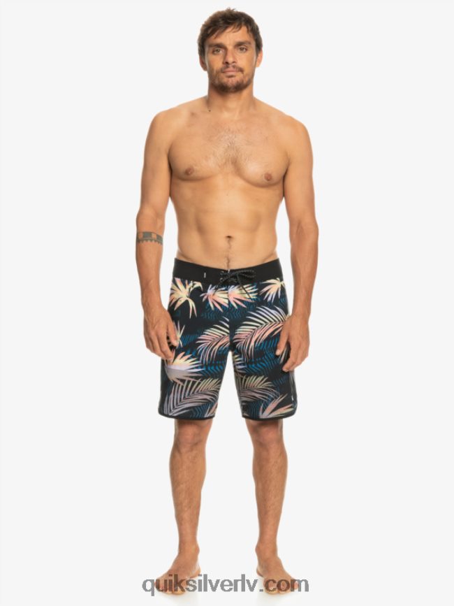 vīriešiem Quiksilver highlite ķemmīšgliemeņu 19 dēļu šorti melns 88064R31