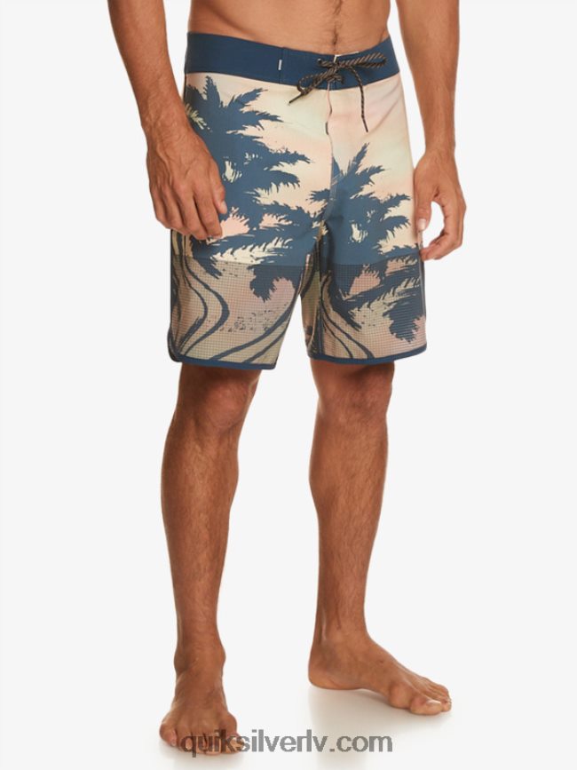 vīriešiem Quiksilver highlite ķemmīšgliemeņu 19 dēļu šorti pasteļa tirkīza 88064R18
