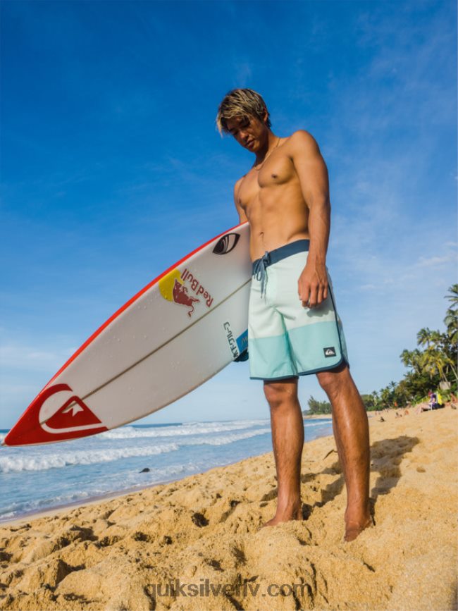 vīriešiem Quiksilver highlite ķemmīšgliemeņu 19 dēļu šorti pludmales stikls 88064R35