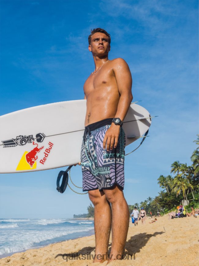 vīriešiem Quiksilver highlite ķemmīšgliemeņu 19 dēļu šorti pusnakts flote 88064R36