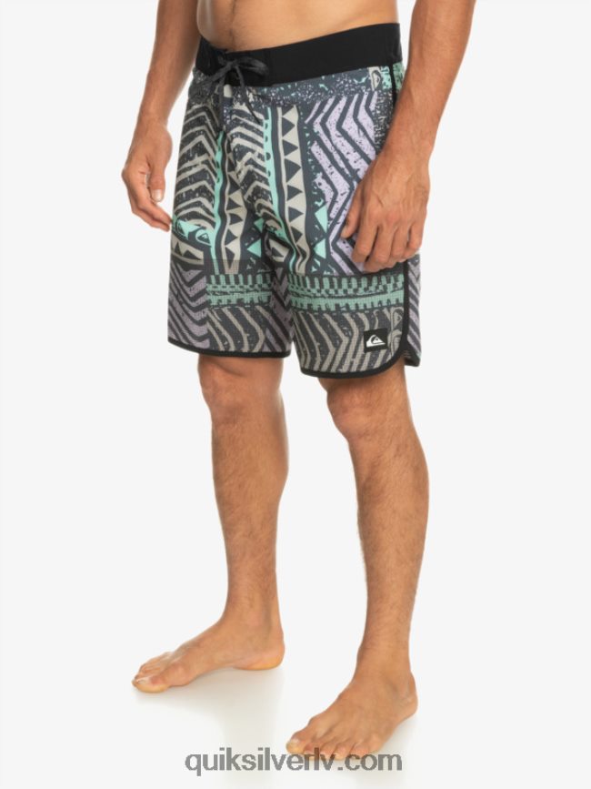 vīriešiem Quiksilver highlite ķemmīšgliemeņu 19 dēļu šorti pusnakts flote 88064R36
