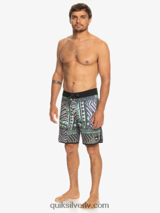 vīriešiem Quiksilver highlite ķemmīšgliemeņu 19 dēļu šorti pusnakts flote 88064R36