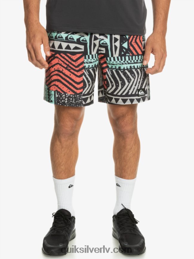 vīriešiem Quiksilver highlite omni short 17 volleys pelēka violeta 88064R808