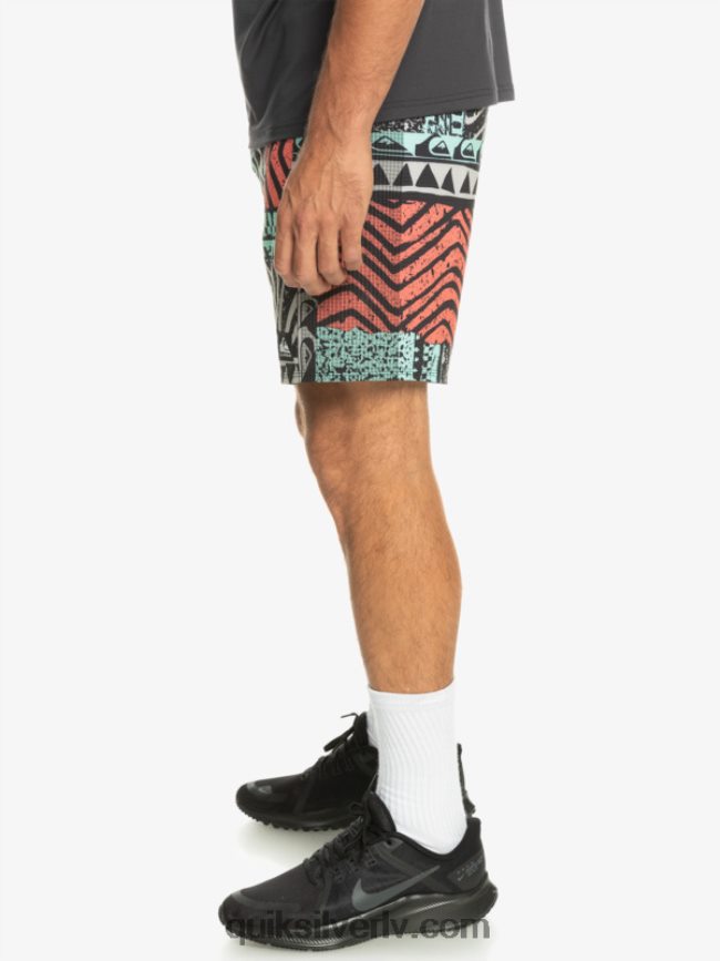 vīriešiem Quiksilver highlite omni short 17 volleys pelēka violeta 88064R808