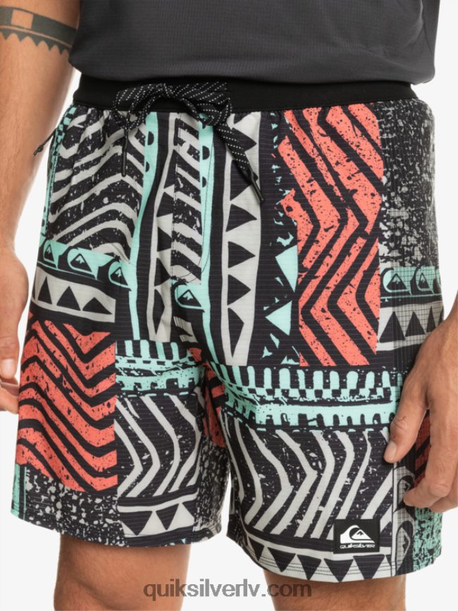 vīriešiem Quiksilver highlite omni short 17 volleys pelēka violeta 88064R808