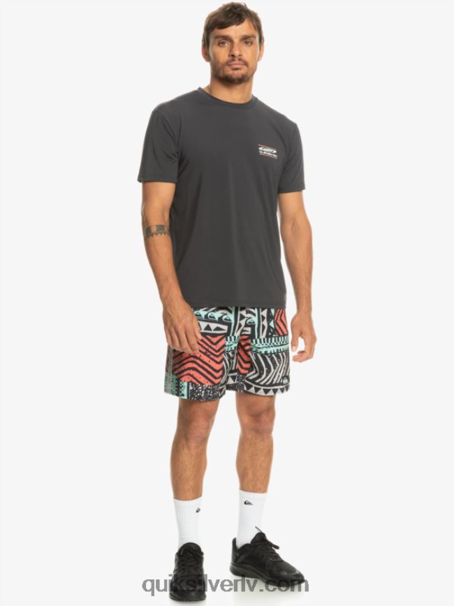 vīriešiem Quiksilver highlite omni short 17 volleys pelēka violeta 88064R808
