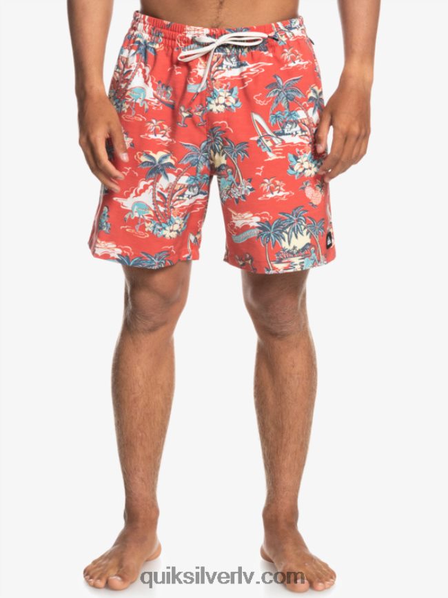 vīriešiem Quiksilver hotel paradiso 17 zalves hotel paradiso - aurora red 88064R1766