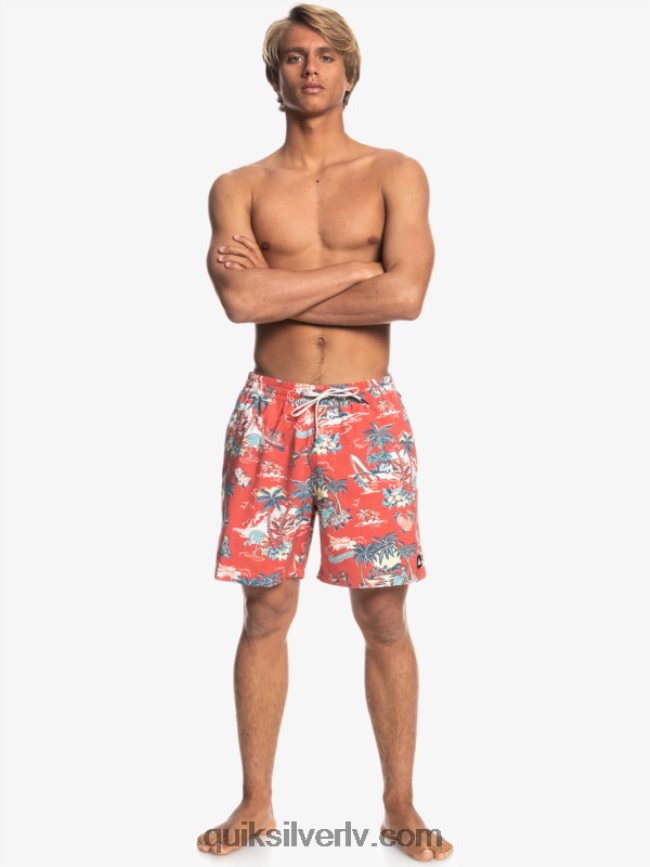 vīriešiem Quiksilver hotel paradiso 17 zalves hotel paradiso - aurora red 88064R1766