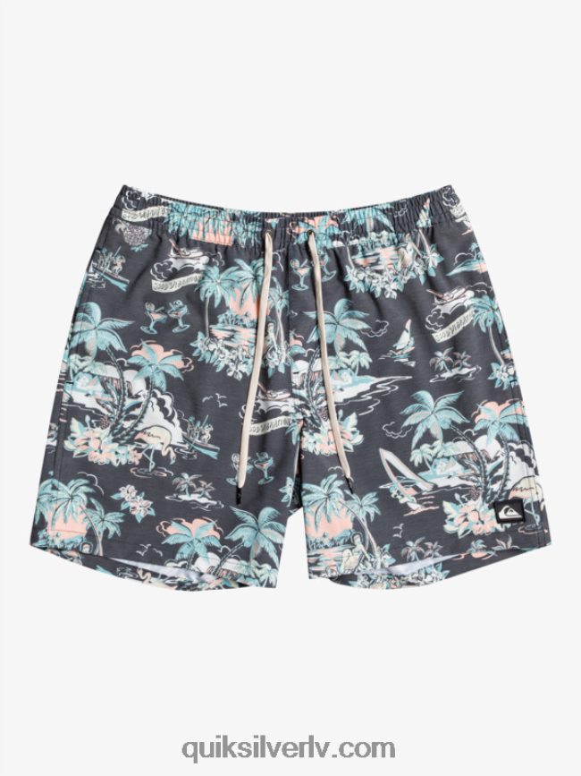 vīriešiem Quiksilver hotel paradiso 17 zalves hotel paradiso - melns 88064R1765