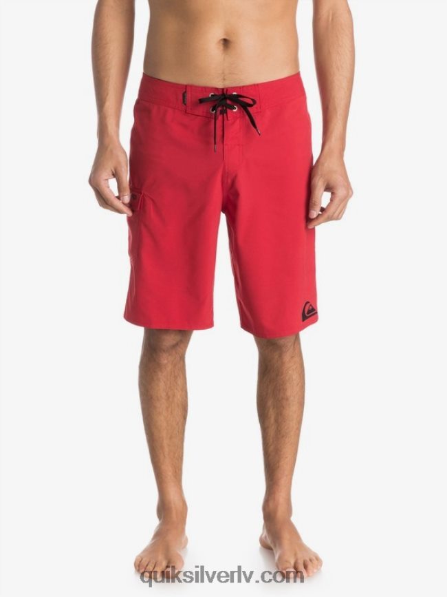 vīriešiem Quiksilver ikdienā 21 dēļu šorti ātri sarkans 88064R1543