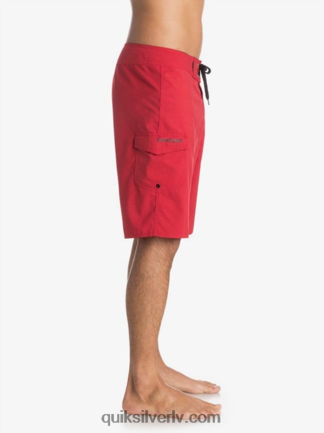 vīriešiem Quiksilver ikdienā 21 dēļu šorti ātri sarkans 88064R1543