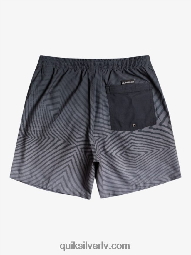 vīriešiem Quiksilver ikdienas deformēts logo 17 zalves melns 88064R1180