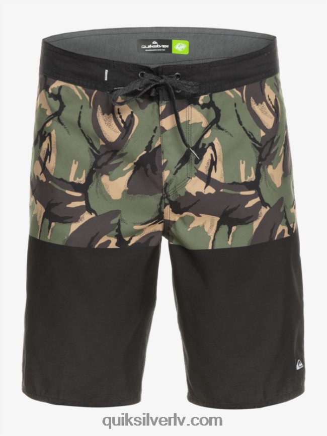 vīriešiem Quiksilver ikdienas iedalījums 20 dēļu šorti melns 88064R671