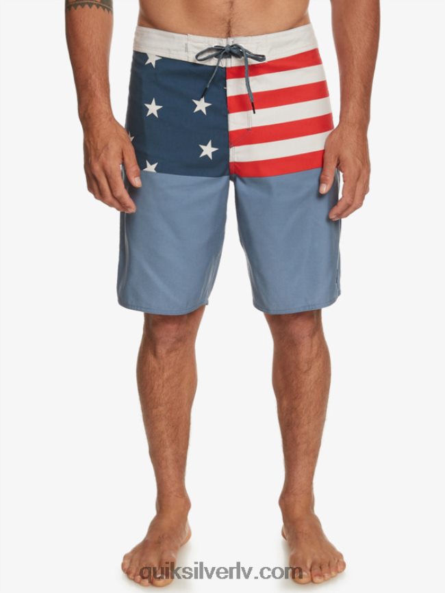 vīriešiem Quiksilver ikdienas iedalījums 20 dēļu šorti pusnakts flote 88064R670