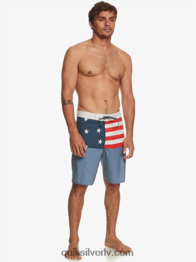vīriešiem Quiksilver ikdienas iedalījums 20 dēļu šorti pusnakts flote 88064R670