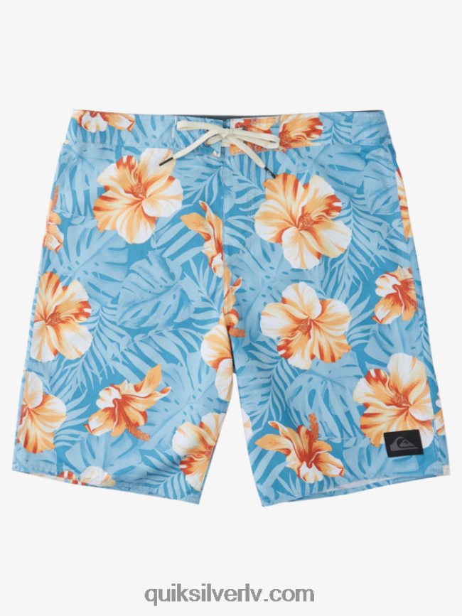 vīriešiem Quiksilver ikdienas klasiski ziedu 20 dēļu šorti jūras osta d ziedu 88064R1684