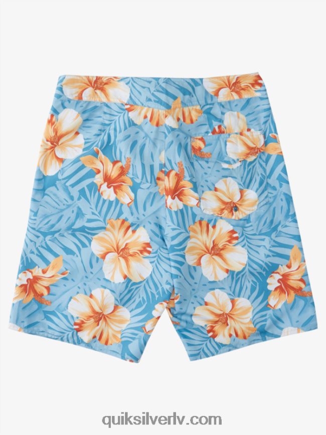 vīriešiem Quiksilver ikdienas klasiski ziedu 20 dēļu šorti jūras osta d ziedu 88064R1684