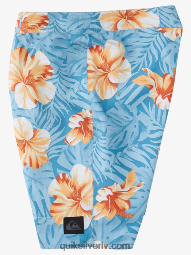 vīriešiem Quiksilver ikdienas klasiski ziedu 20 dēļu šorti jūras osta d ziedu 88064R1684
