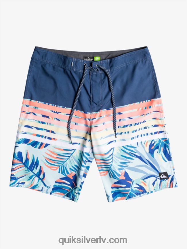 vīriešiem Quiksilver ikdienas uzbriest vīzija 20 pludmales šorti zīmotnes zilā krāsā 88064R1616