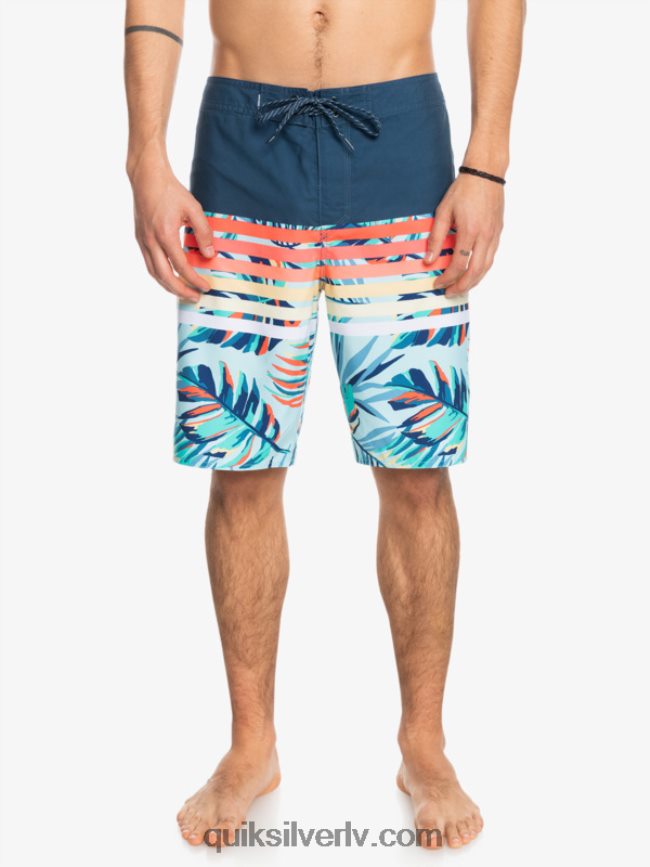 vīriešiem Quiksilver ikdienas uzbriest vīzija 20 pludmales šorti zīmotnes zilā krāsā 88064R1616