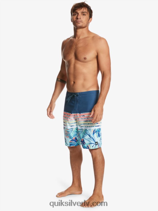 vīriešiem Quiksilver ikdienas uzbriest vīzija 20 pludmales šorti zīmotnes zilā krāsā 88064R1616