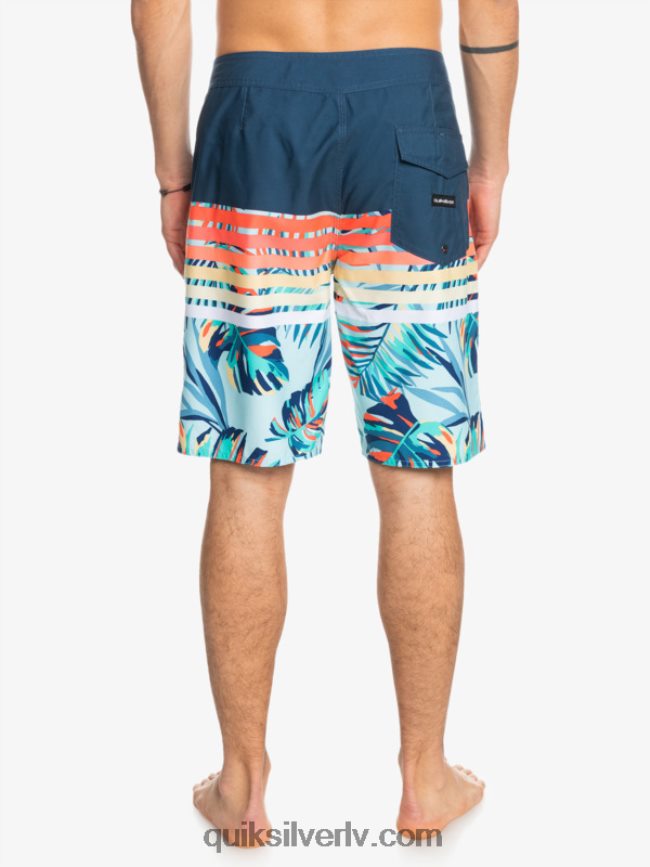 vīriešiem Quiksilver ikdienas uzbriest vīzija 20 pludmales šorti zīmotnes zilā krāsā 88064R1616