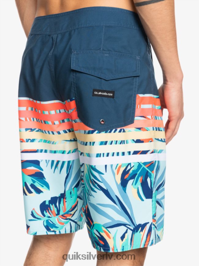 vīriešiem Quiksilver ikdienas uzbriest vīzija 20 pludmales šorti zīmotnes zilā krāsā 88064R1616