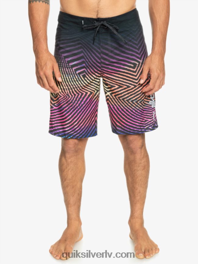 vīriešiem Quiksilver ikdienas velku izbalināt 20 dēļu šorti asfalts 88064R1283