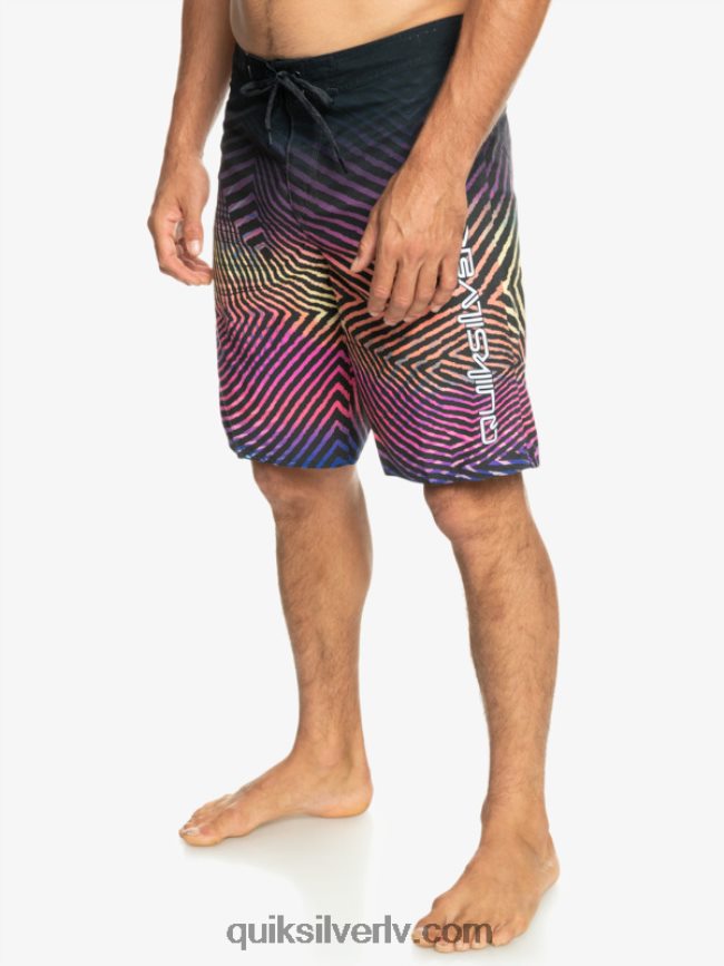 vīriešiem Quiksilver ikdienas velku izbalināt 20 dēļu šorti asfalts 88064R1283