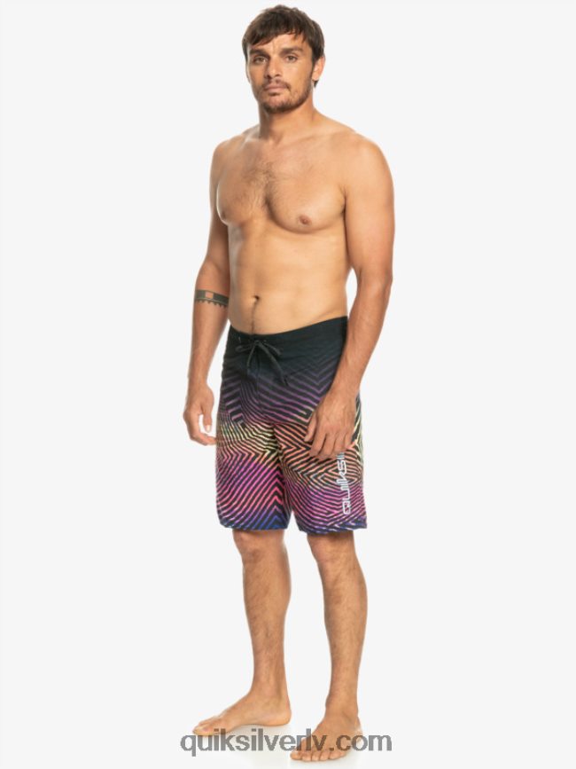 vīriešiem Quiksilver ikdienas velku izbalināt 20 dēļu šorti asfalts 88064R1283